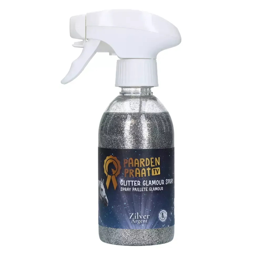 Paardenpraat Glitter Glamour Spray Zilver