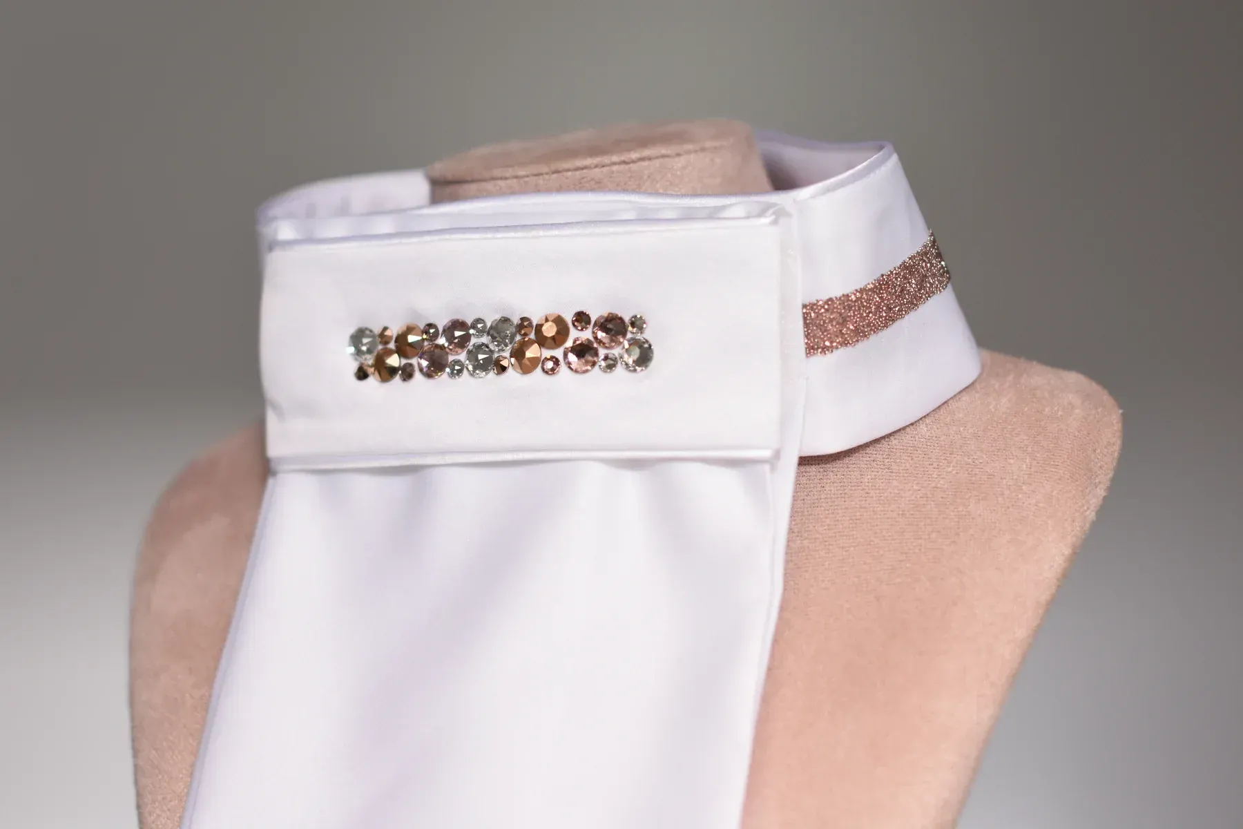 Fabric Plastron Rose Gold