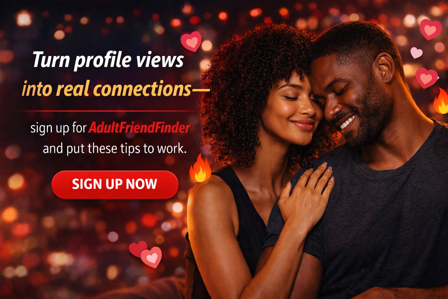 Sign up to AdultFriendFinder | Sign up Banner | Dating