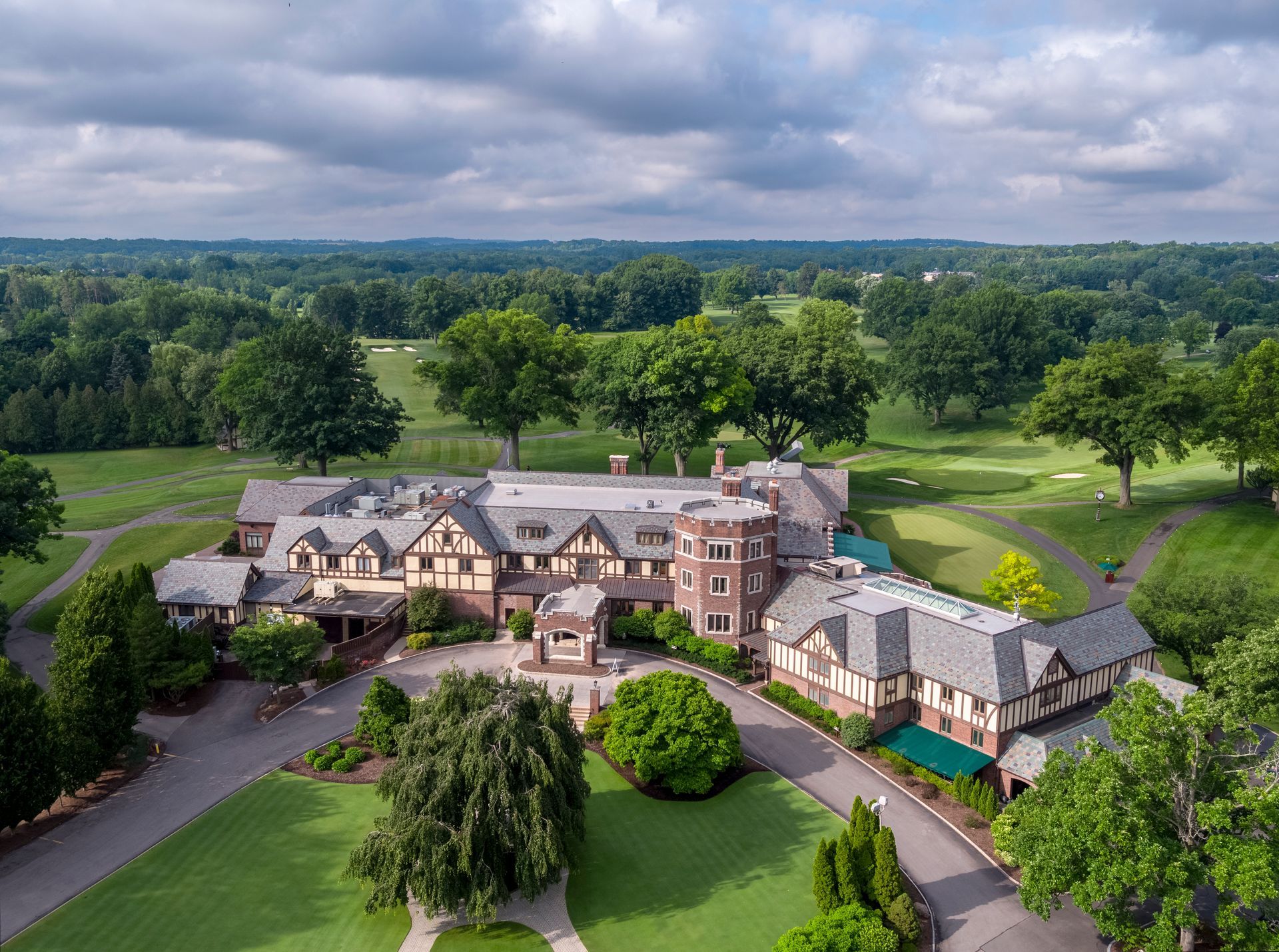 The Clubhouse at Oak Hill Country Club.
