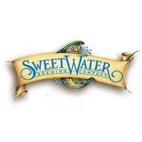 SweetWater Brewing Company logo: a banner with blue text and a trout.