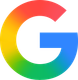 The Google logo: a colorful uppercase 