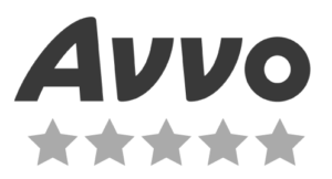 The Avvo logo above a row of five gray, unfilled stars.