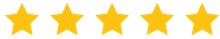 Five yellow, five-pointed stars lined up horizontally, typically representing a five-star rating.