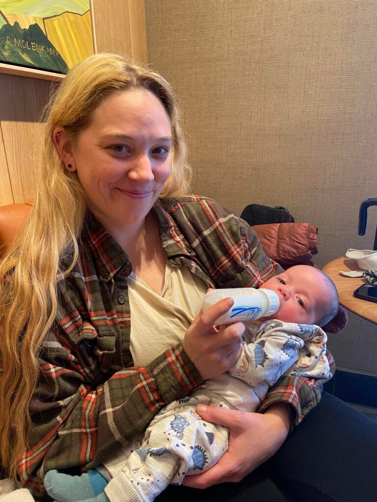 Alyssia Moulton and her baby have filed a civil rights lawsuit