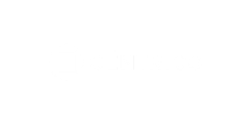 White stylized text on a white background.
