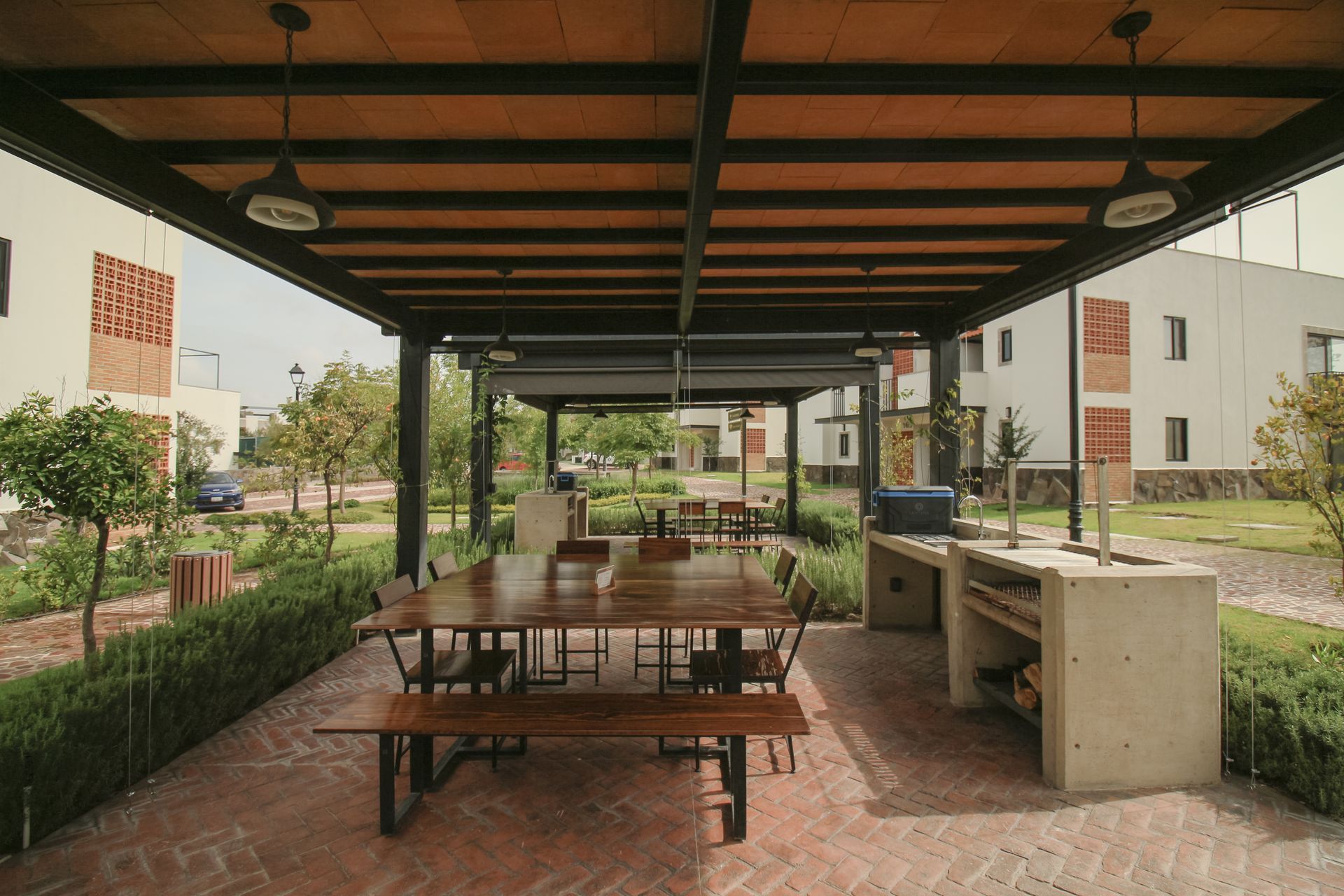 área de asadores Lantana Residencial