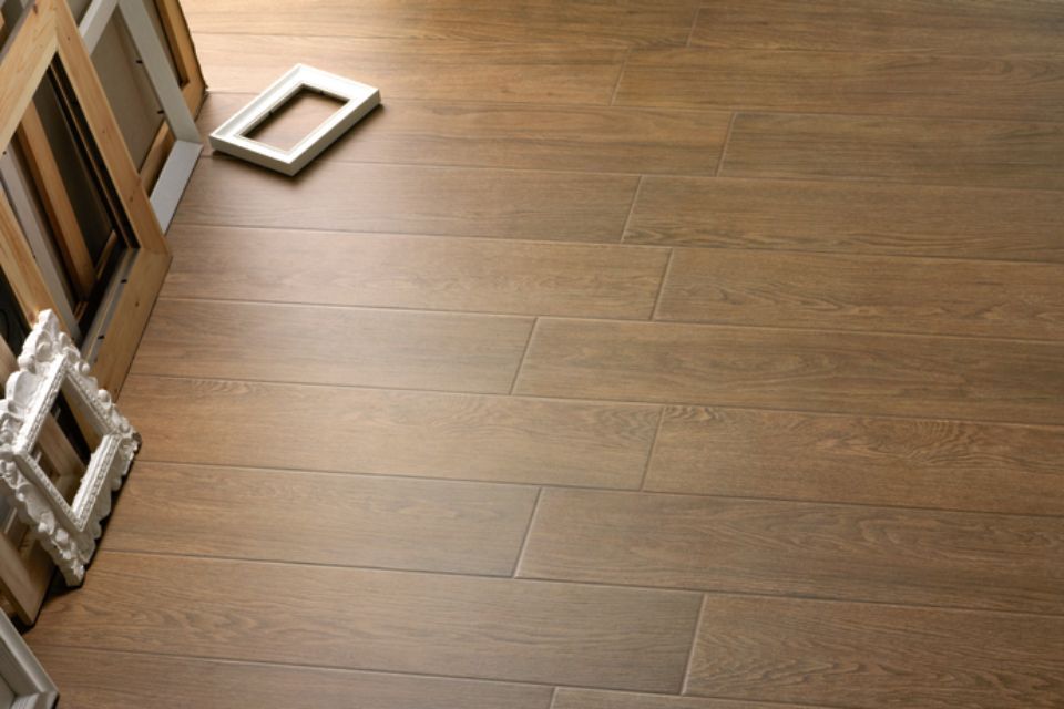 pavimento effetto parquet