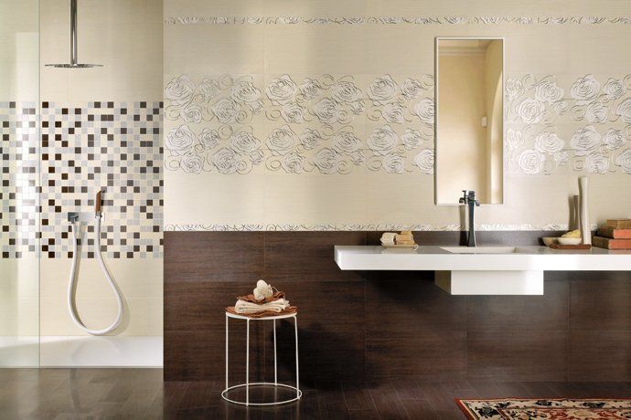 bagno con decorazioni