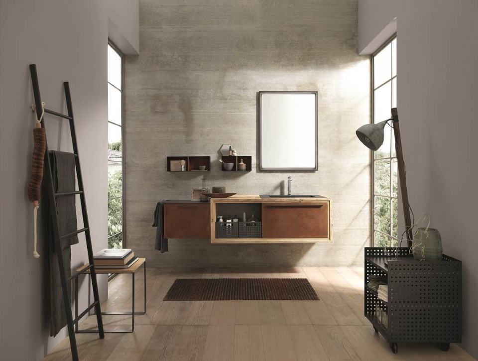 mobili sospesi in legno