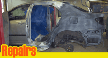 Car Being Repaired - Collision Repairs in Farmington, NH