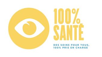 A logo for 100 % sante des soins pour tous 100 % pris en charge