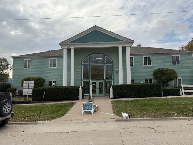 front of office building