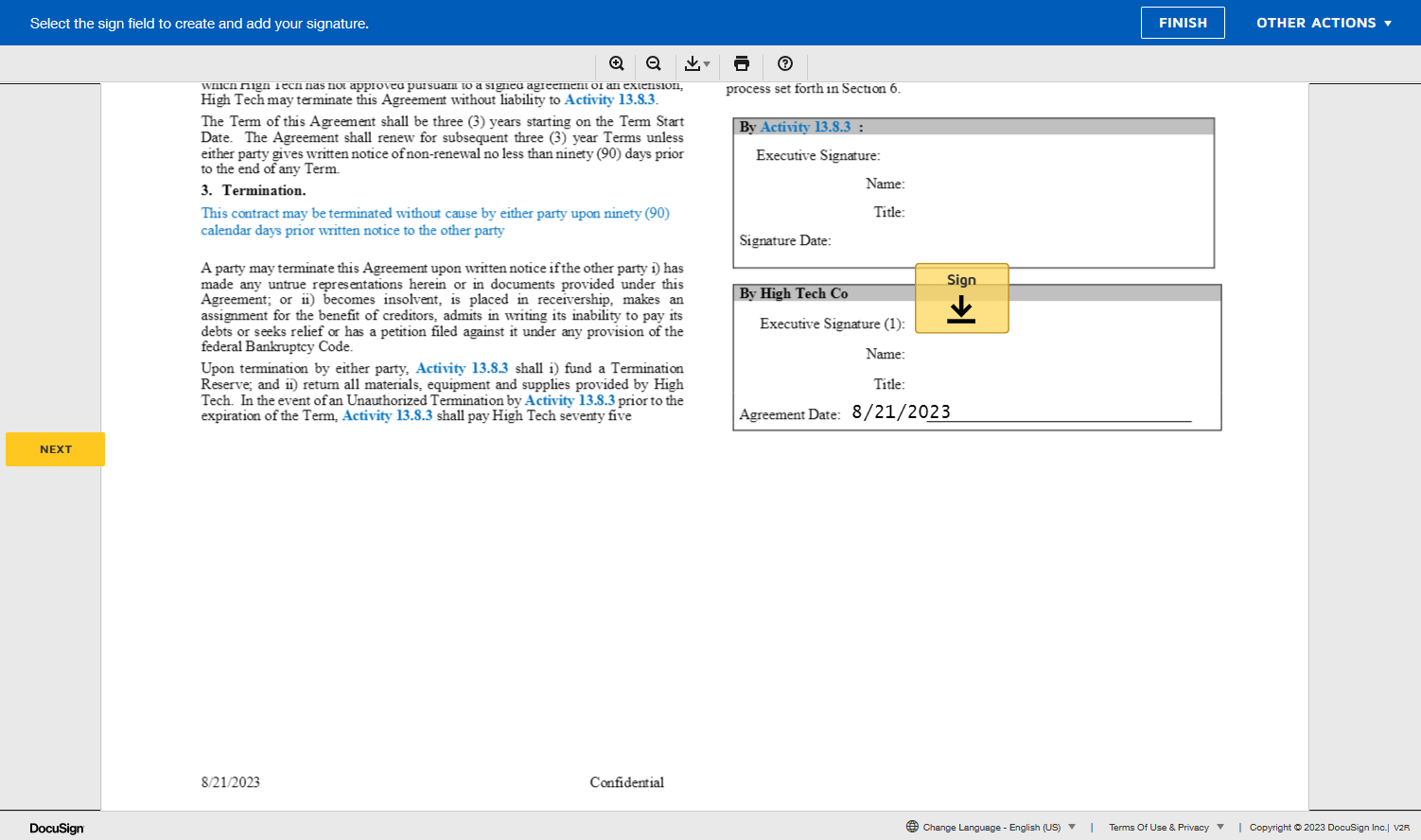 DocuSign CLM (Contract Lifecycle Management) Collaboration