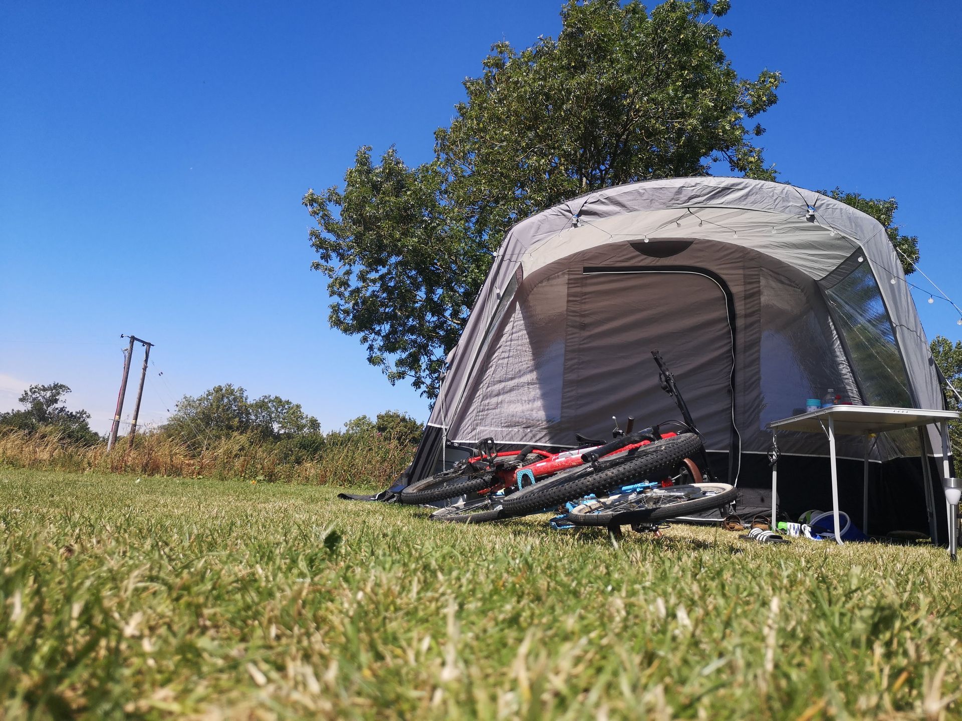 Tent on the campsite