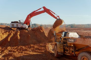 Commercial Grading — Two Yellow Excavation Truck in Gainesville, GA Commercial Grading — Two Yellow Excavation Truck in Gainesville, GA