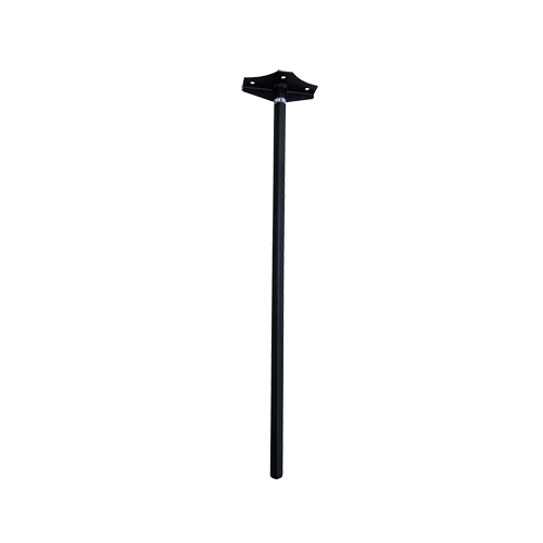 A tyre trek swing away light pole with a handle on a white background.