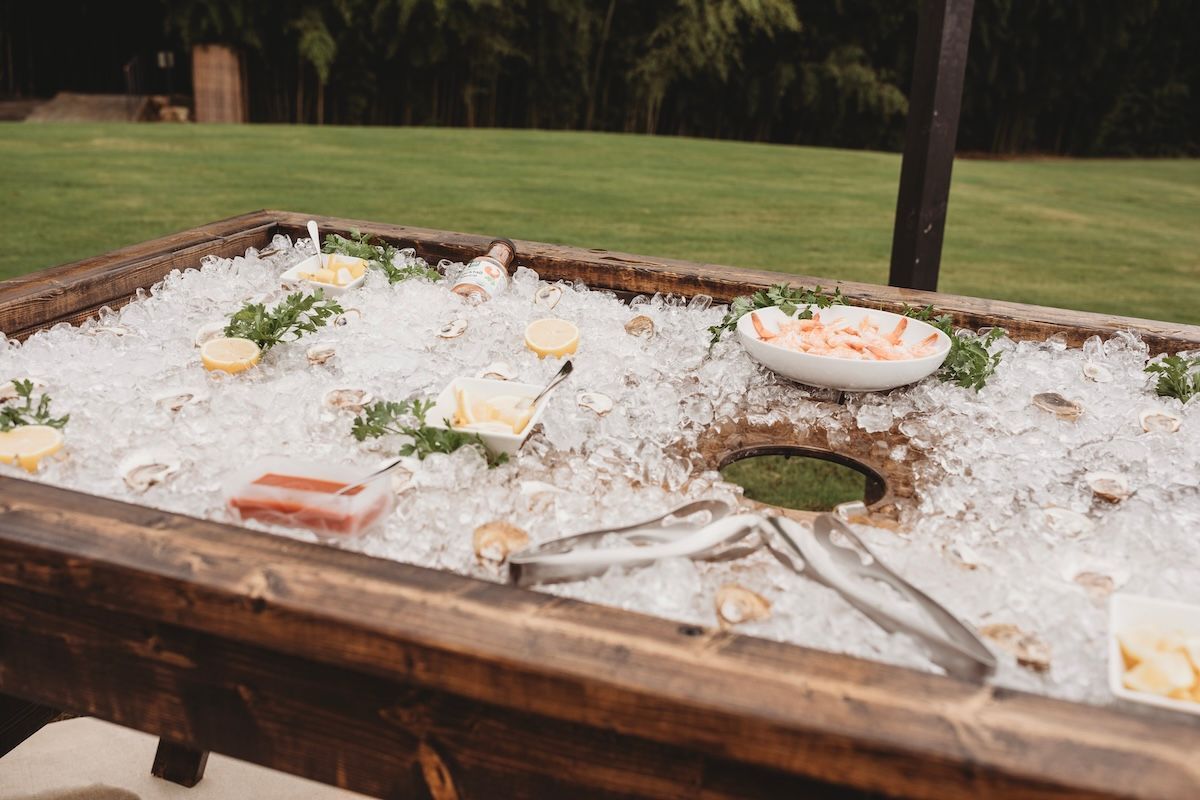 oyster bar at outdoor event