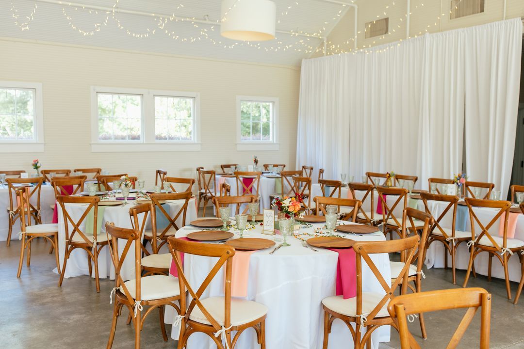 wood wedding chairs