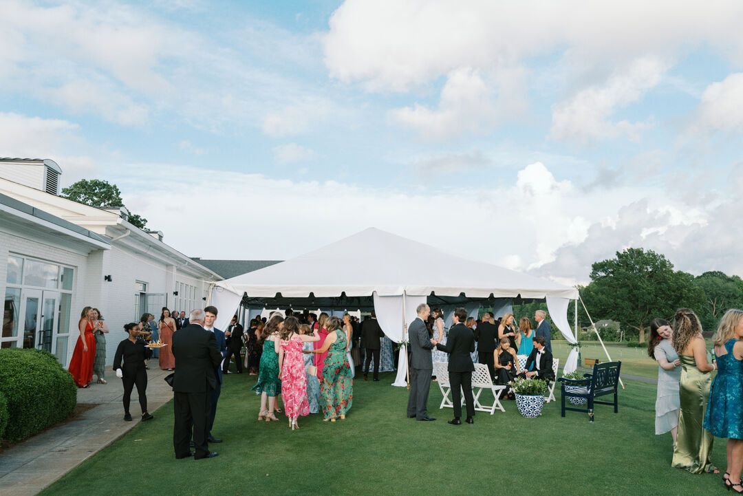 backyard wedding tent