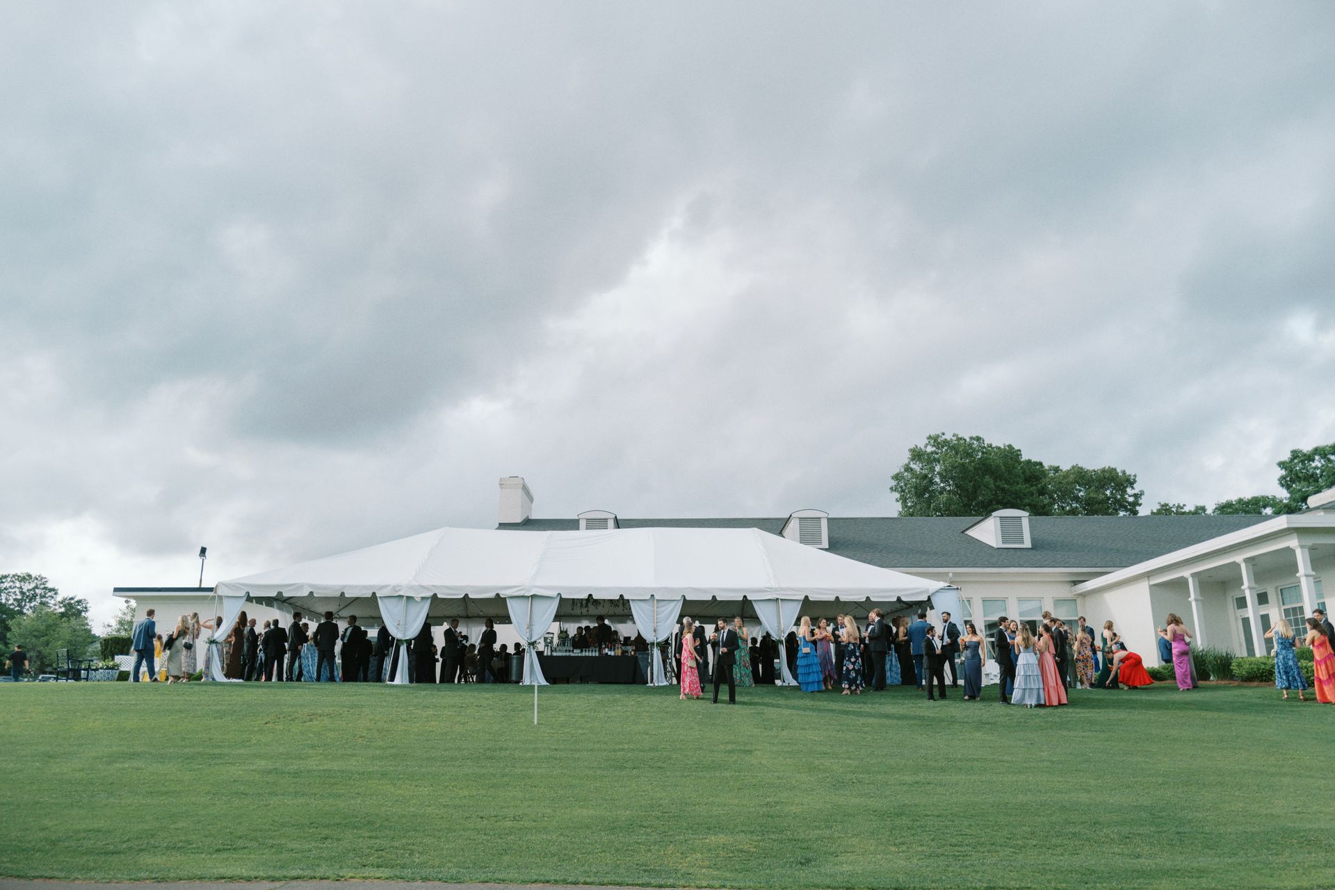 golf course wedding tent