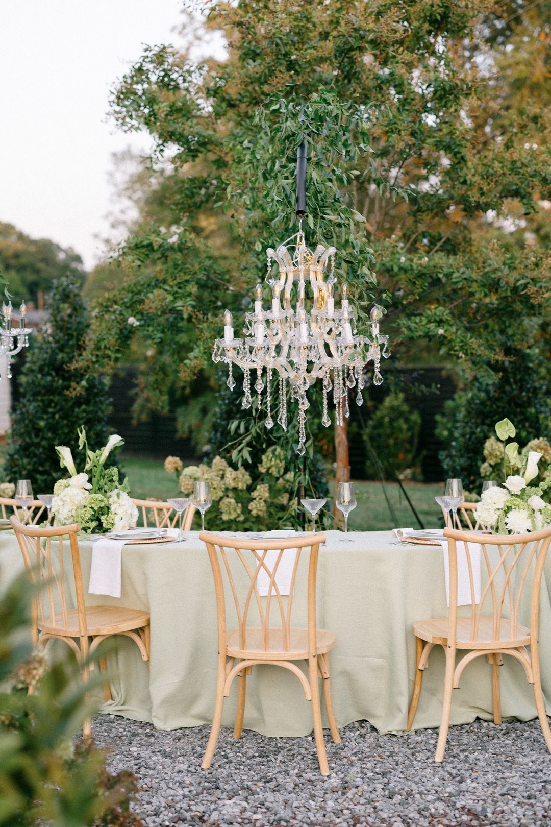 wedding lighting chandelier rental