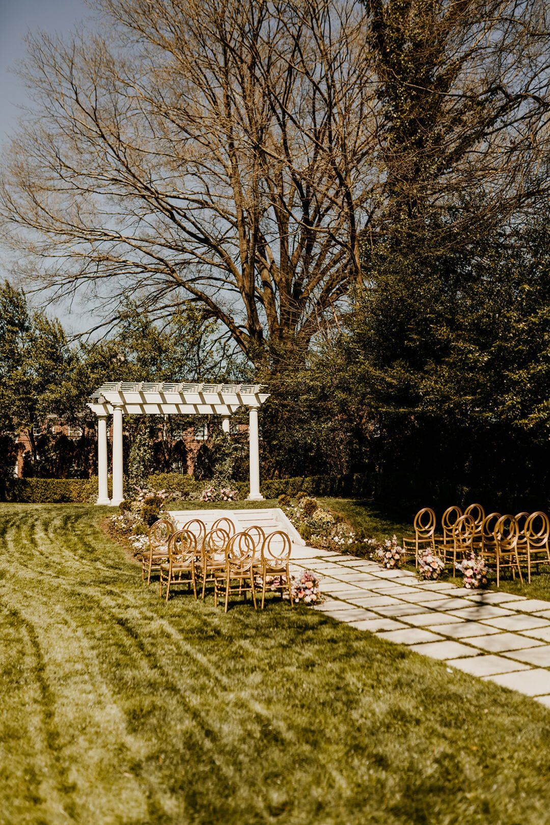 garden wedding ceremony rentals