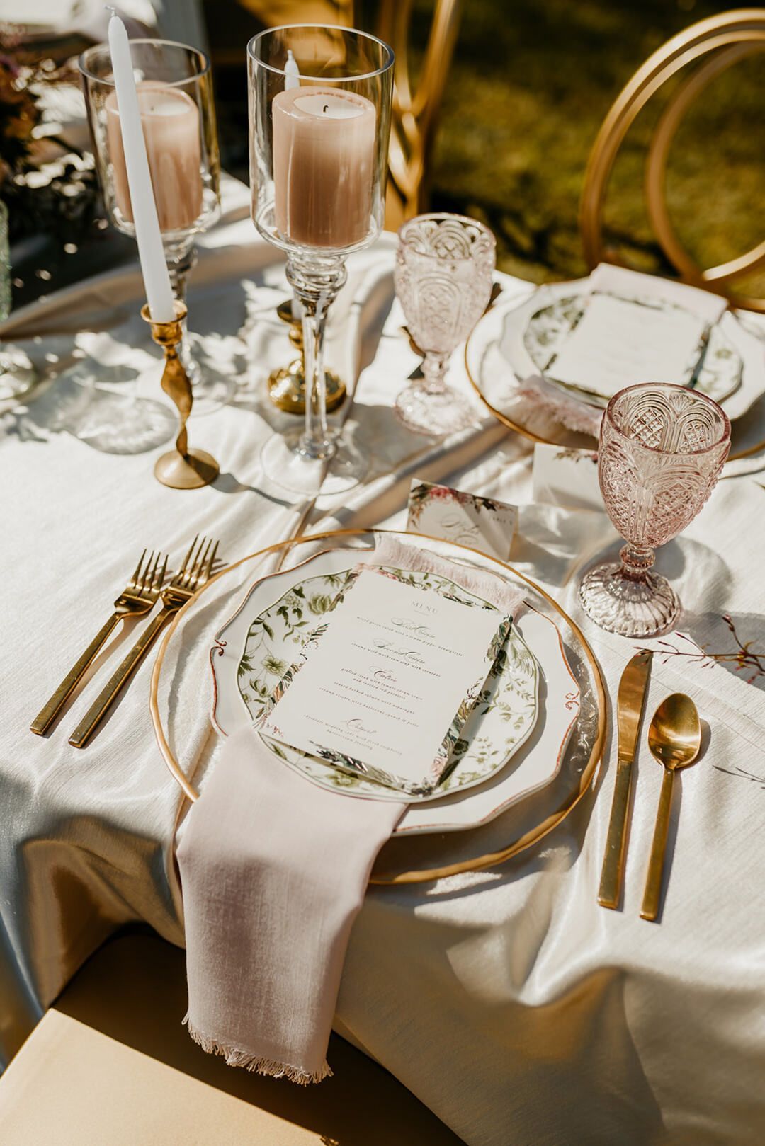 floral wedding china