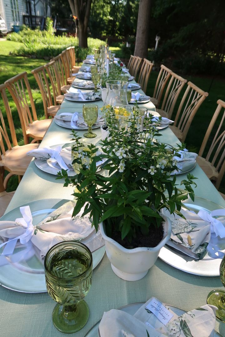 backyard dinner party rentals