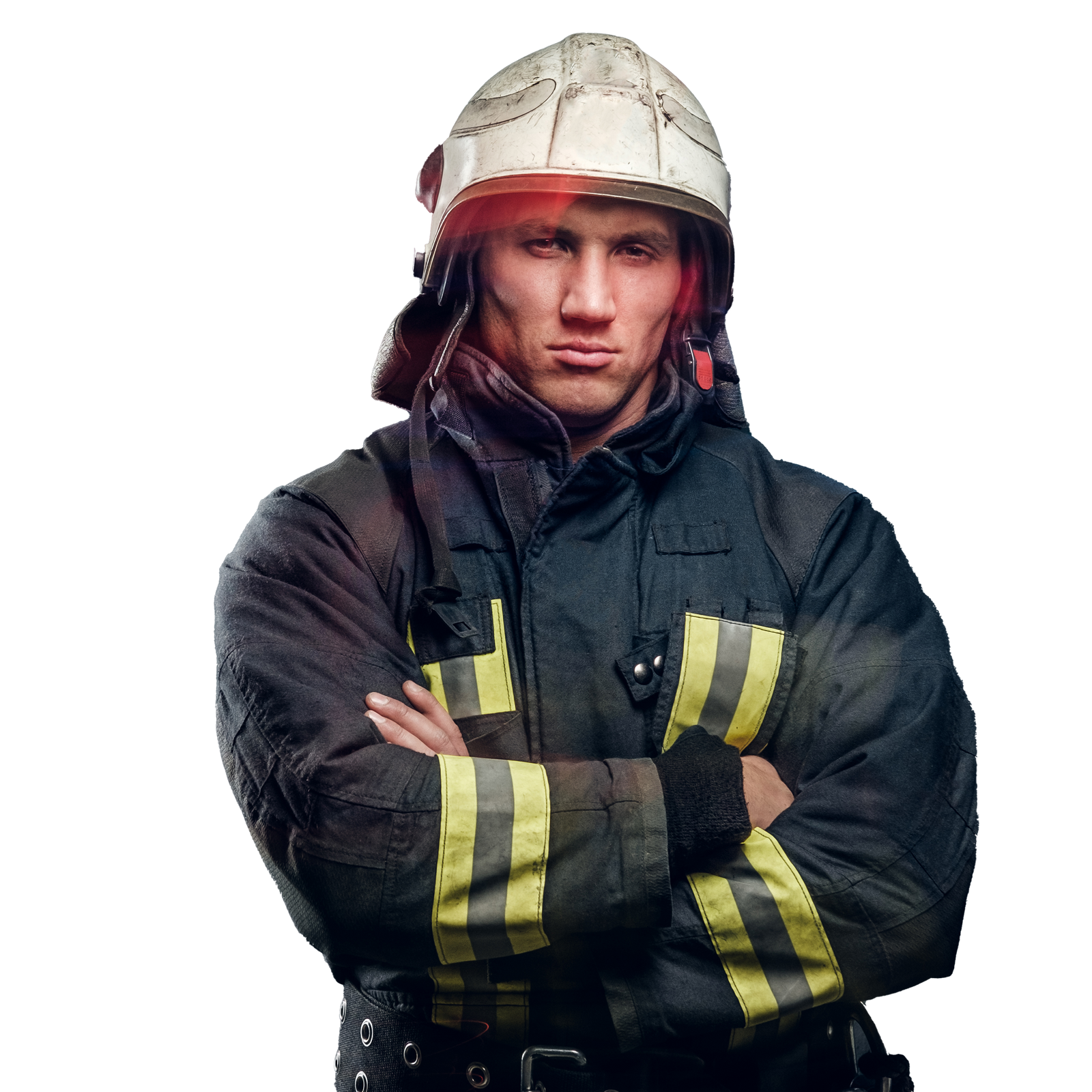 A man in a suit and tie is holding a folder