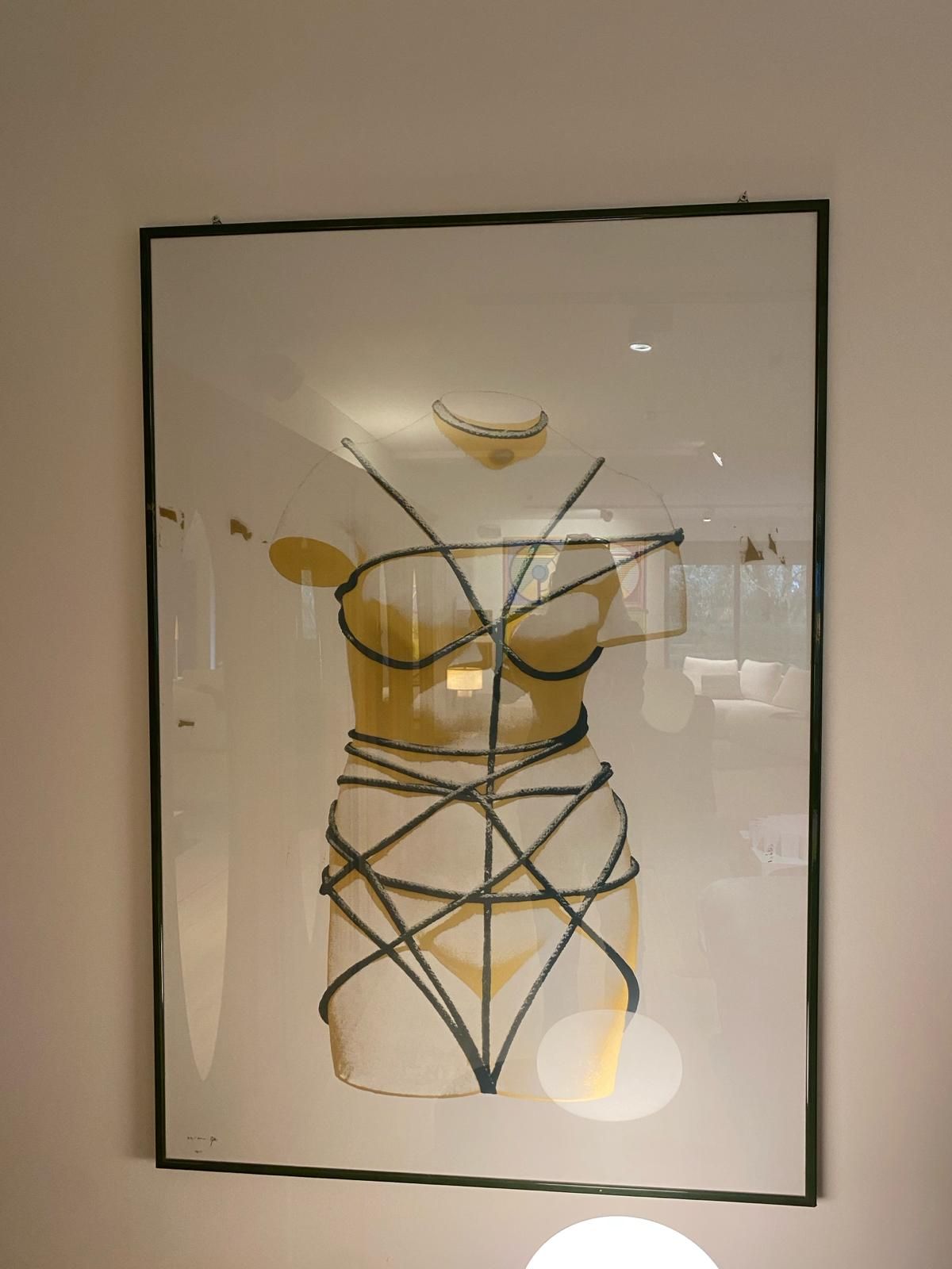 Montebello serigrafie genummerd ode aan Man Ray