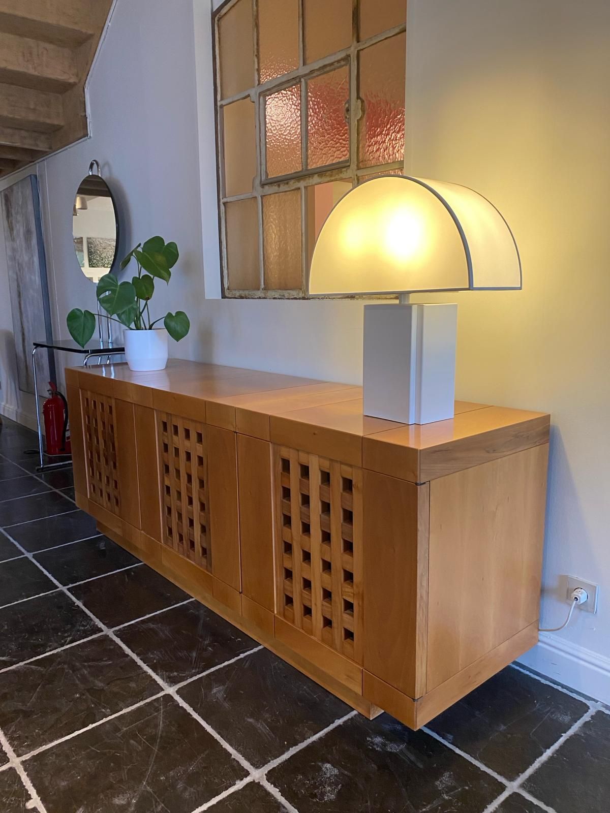 Kast Meccani Erasmo 1972 massief noten piece uniue