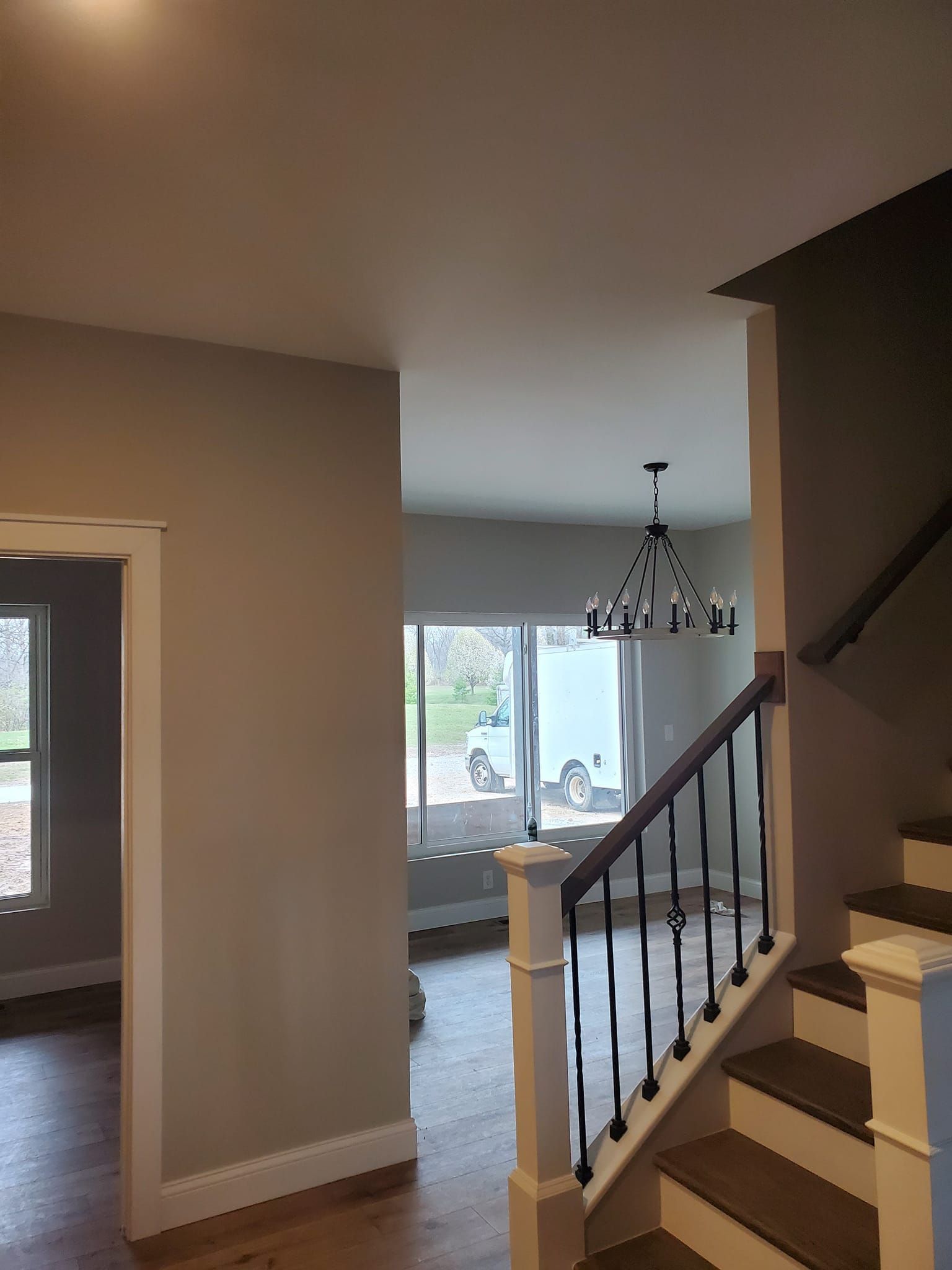 A staircase leading up to the second floor of a house.