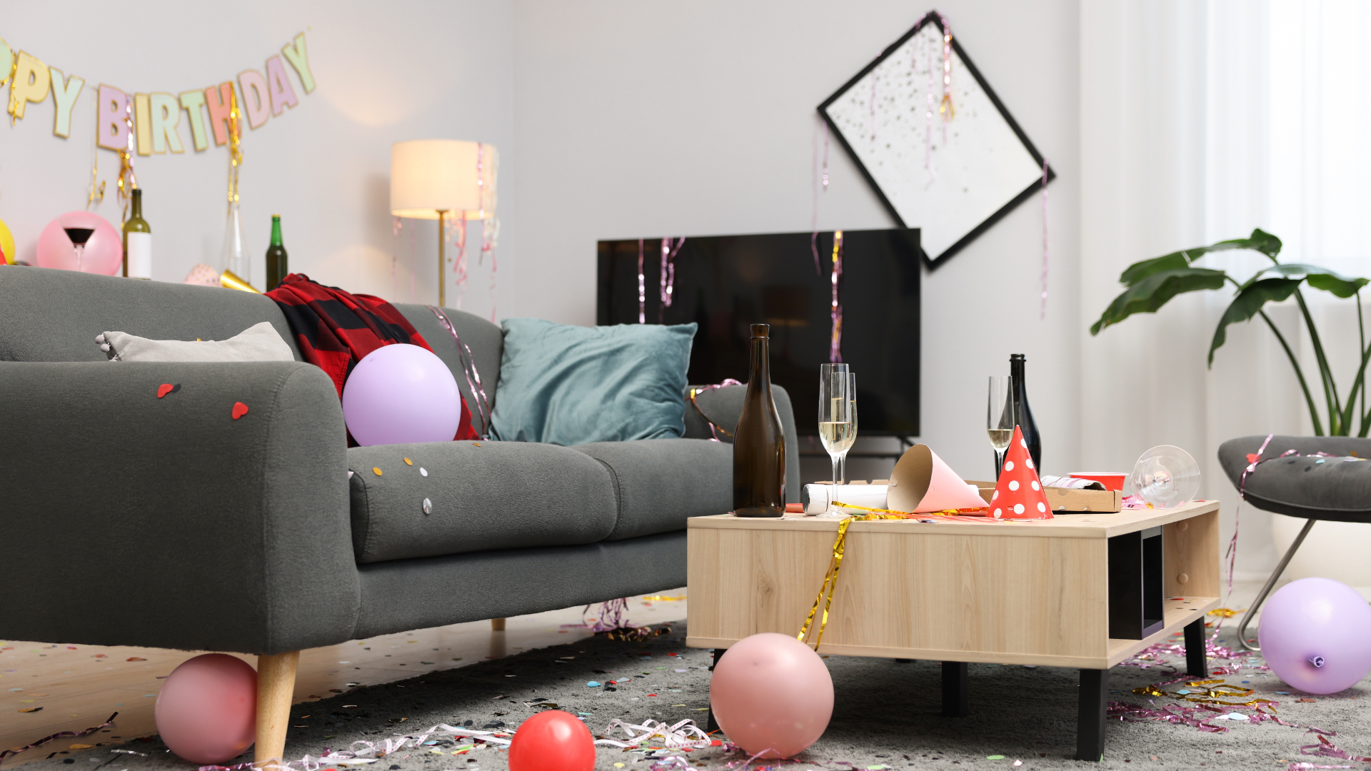 Twin beds in a simple, bright bedroom with a window, white walls, and artwork.