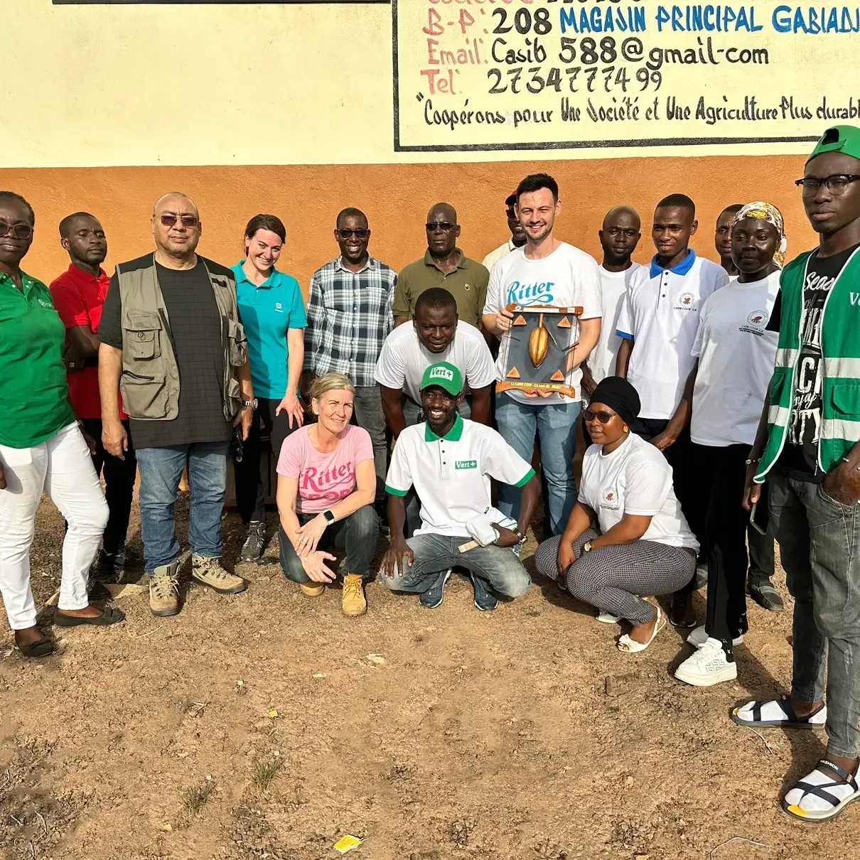 A group of people posing for a picture