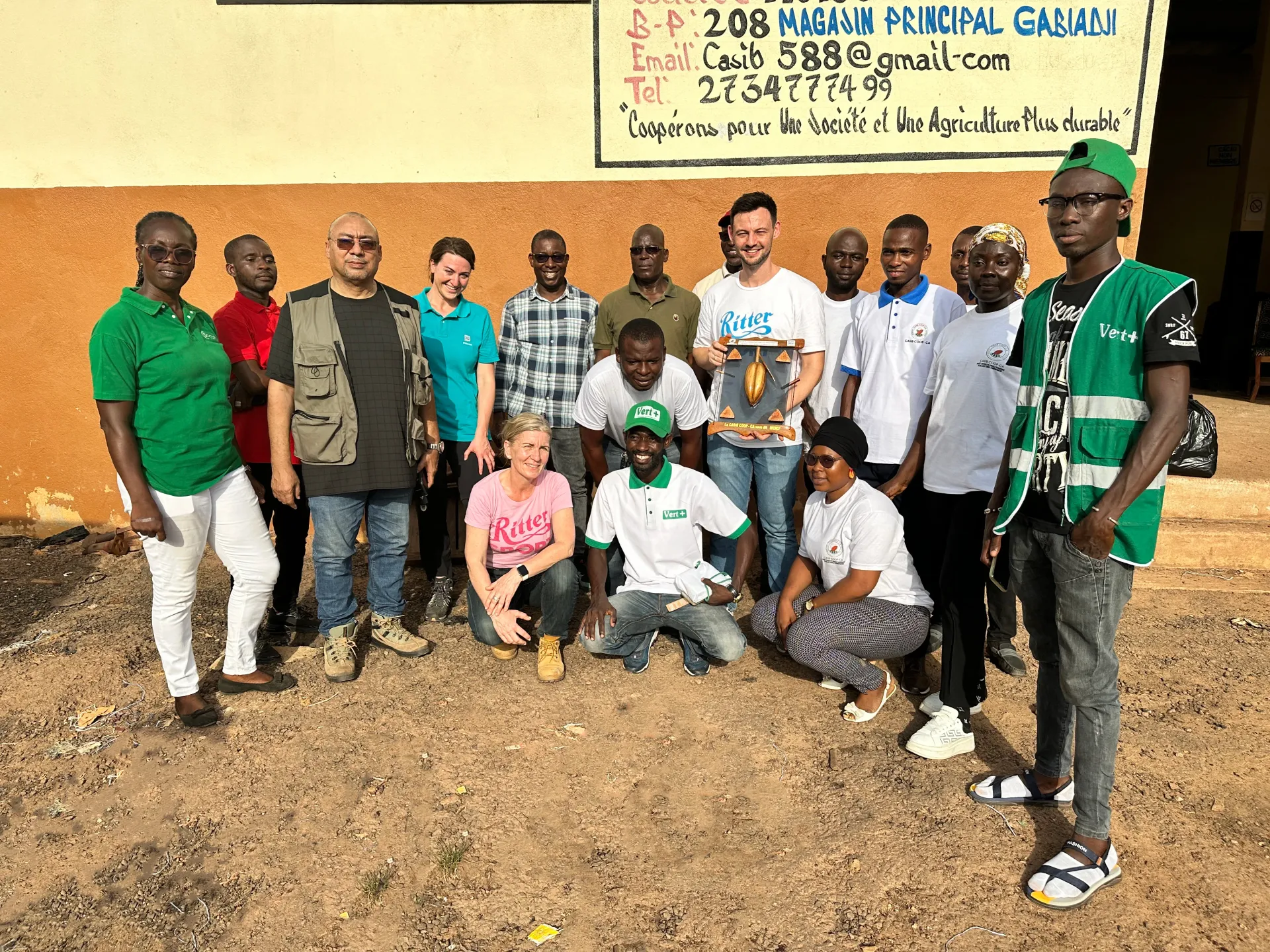 A group of people posing for a picture