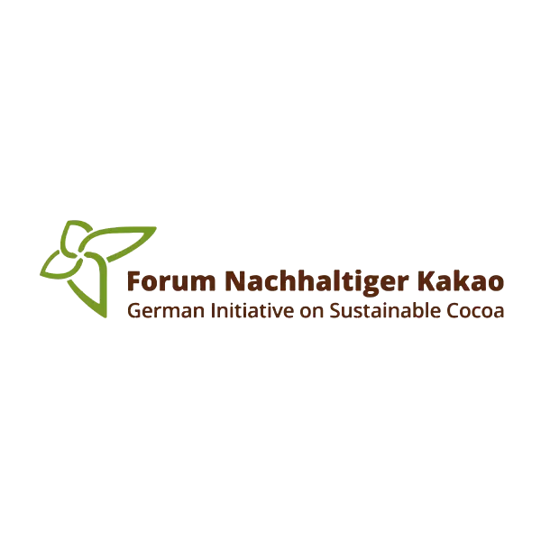 The logo for forum nachhaltiger kakao german initiative on sustainable cocoa