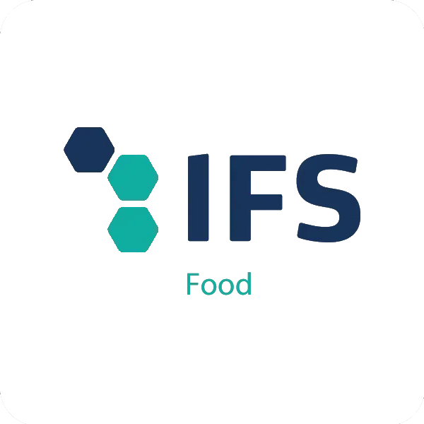 The ifs food logo is a blue and green logo on a white background.