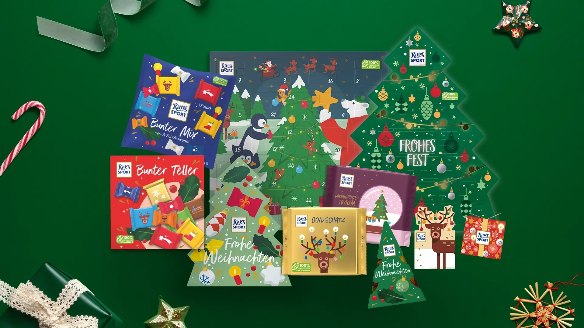 Ritter Sport Weihnachtssortiment 2025