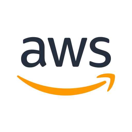The aws logo has a smiling face and a yellow arrow.