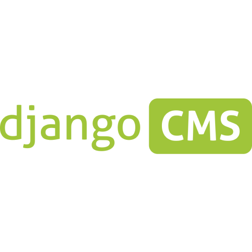 The django cms logo is green and white on a white background.
