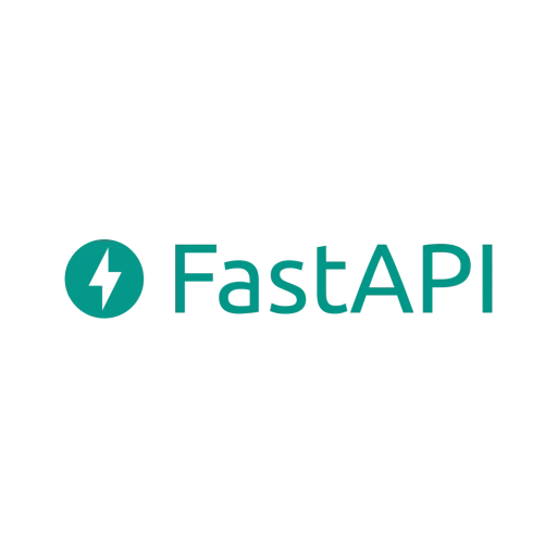 A fastapi logo with a lightning bolt in a circle.
