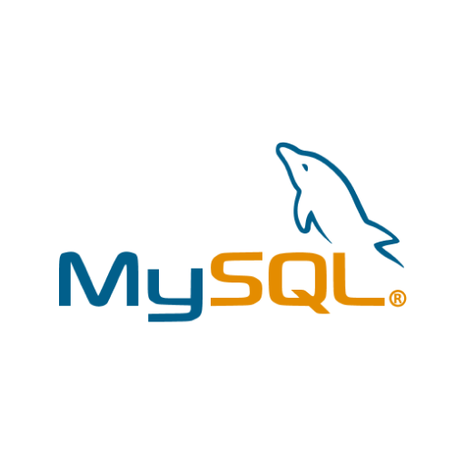 A logo for mysql with a dolphin on it