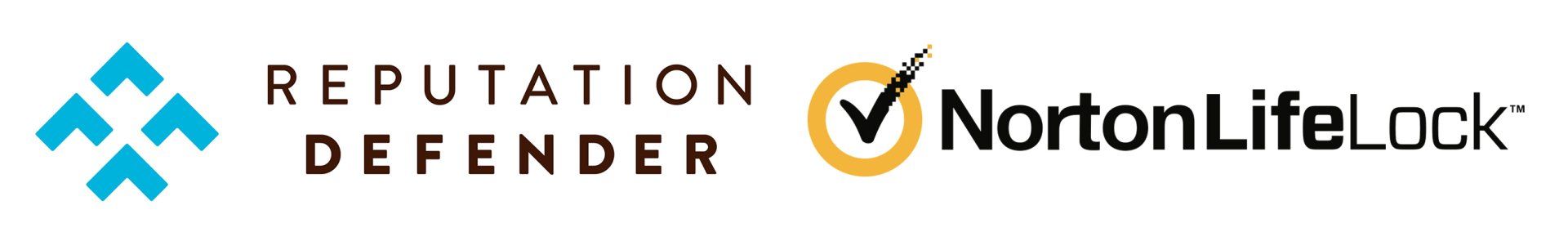 A logo for norton lifelock and reputation defender