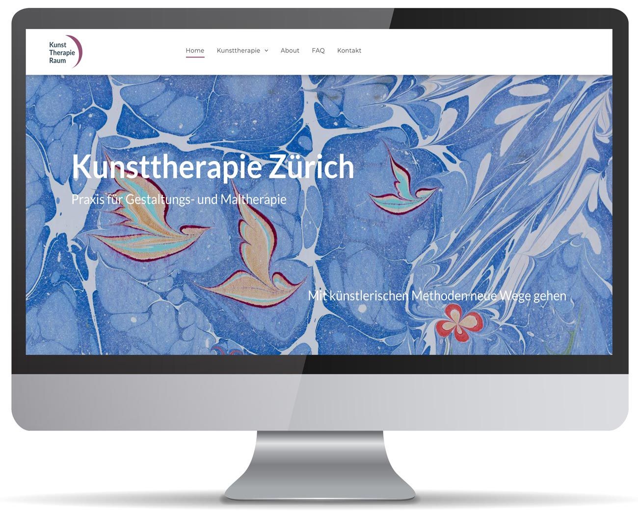 Desktop Website Kunsttherapie Zürich