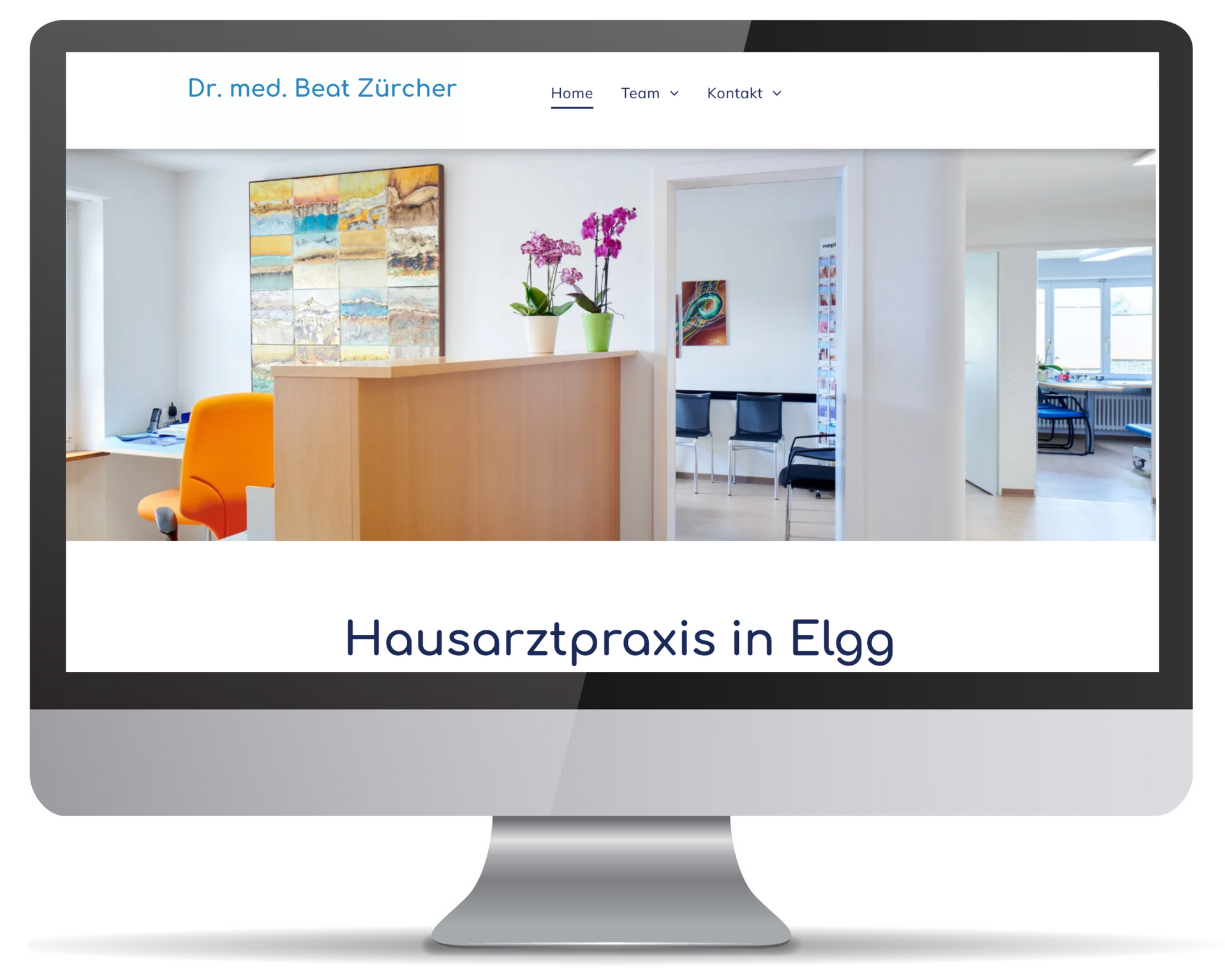 Desktop Website Dr. med. Beat Zürcher