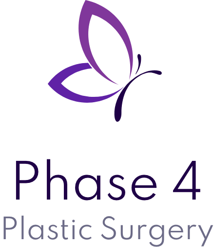 Phase 4 Plastic Surgery logo with the butterfly on it.
