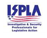 The logo for ispla investigative & security professionals for legislative action.