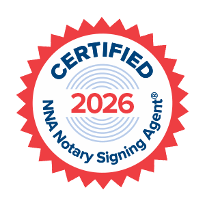 Certified Notary Signing Agent badge
