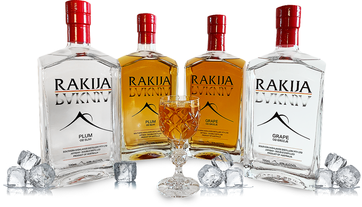 Rakija collection at Southern Highlands Distillery